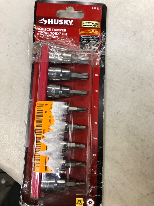 Photo 2 of 3/8 in. Drive Tamper Proof Torx Bit Socket Set (8-Piece)