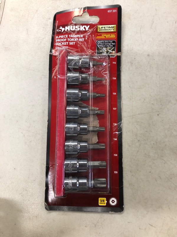 Photo 2 of 3/8 in. Drive Tamper Proof Torx Bit Socket Set (8-Piece)