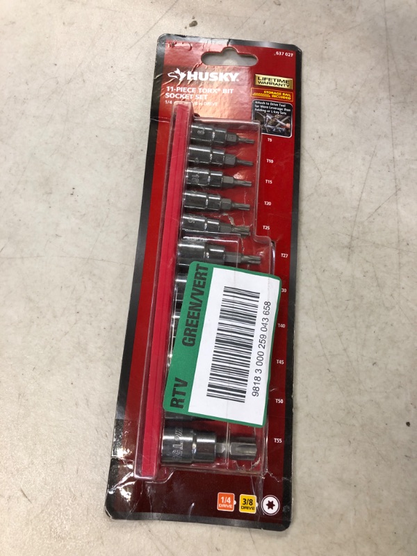 Photo 2 of 1/4 and 3/8 in. Drive Torx Bit Socket Set (11-Piece)