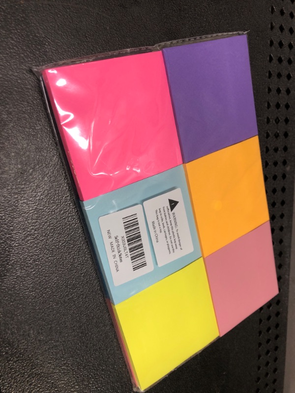 Photo 2 of  Sticky Notes, 3x3 Inch Colorful Sticky Note, 50 Sheets/Book Bright Colors Self-Stick Notes Pads, Sticky Note Pads for Home, Office, School. Teacher Wish List(12 Color)