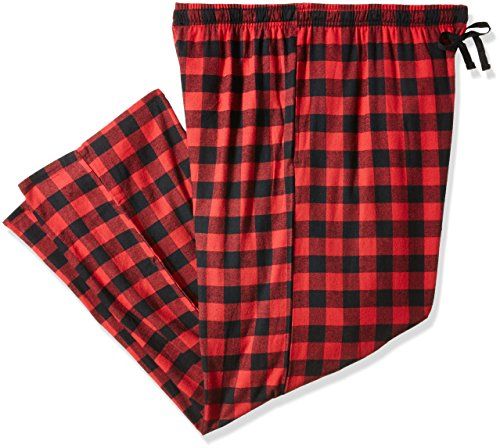 Photo 1 of Hanes Ultimate Men's Flannel Pant, Red Buffalo Plaid, Large
