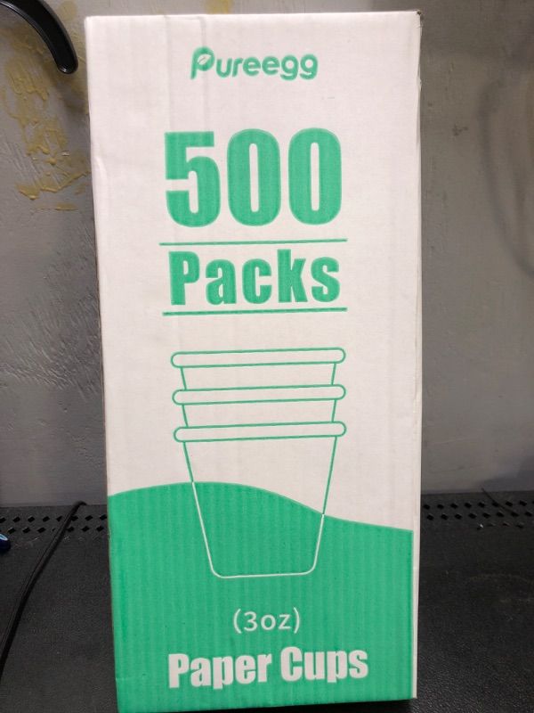 Photo 2 of  Pureegg Paper Cups - 500-Pack Bathroom Cups, Disposable  