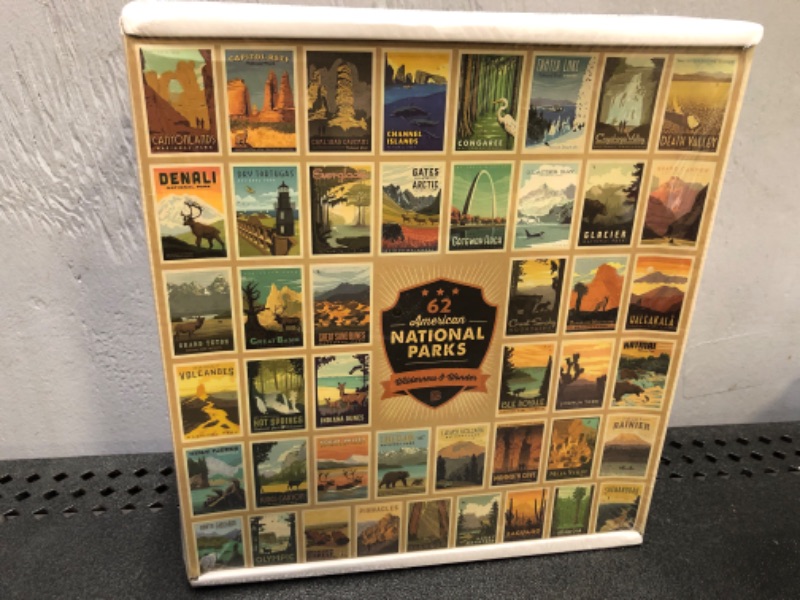 Photo 1 of   Vintage National Parks Puzzle for Adults  