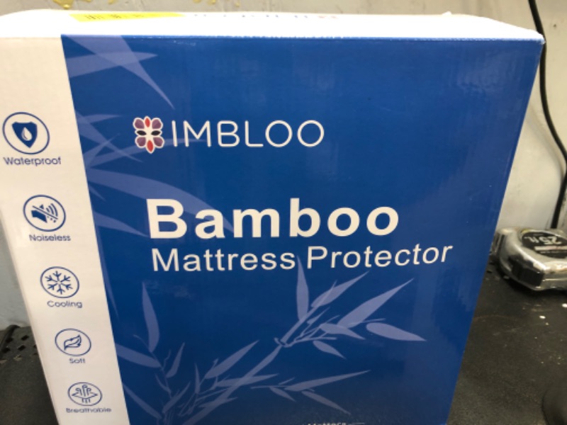 Photo 2 of 100% Waterproof King Size Mattress Cover Protector, Breathable Bamboo 3D Air Fabric, Water Proof Mattress Pad Cover, Soft Noiseless Vinyl Free Machine Washable, 8''-21'' Deep Pocket Bamboo King(78" x 80")