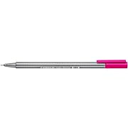 Photo 1 of STAEDTLER 334 Triplus Fineliner Superfine Point Pens, 0.3 mm, Magenta, Box of 10