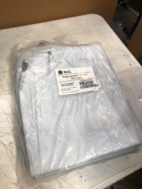 Photo 1 of Reli. (100Pcs) Poly Mailers 19x24", White | Large Shipping Bags for Small Business | Mailing Bags for Shipping | Packaging Bags for Clothing | Non-Padded Shipping Envelopes/Poly Bags, Self Sealing White (100 Pcs)