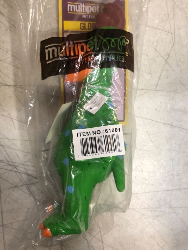 Photo 1 of  11.5-Inch Latex Polka Dot Globken Chicken Dog Toy 