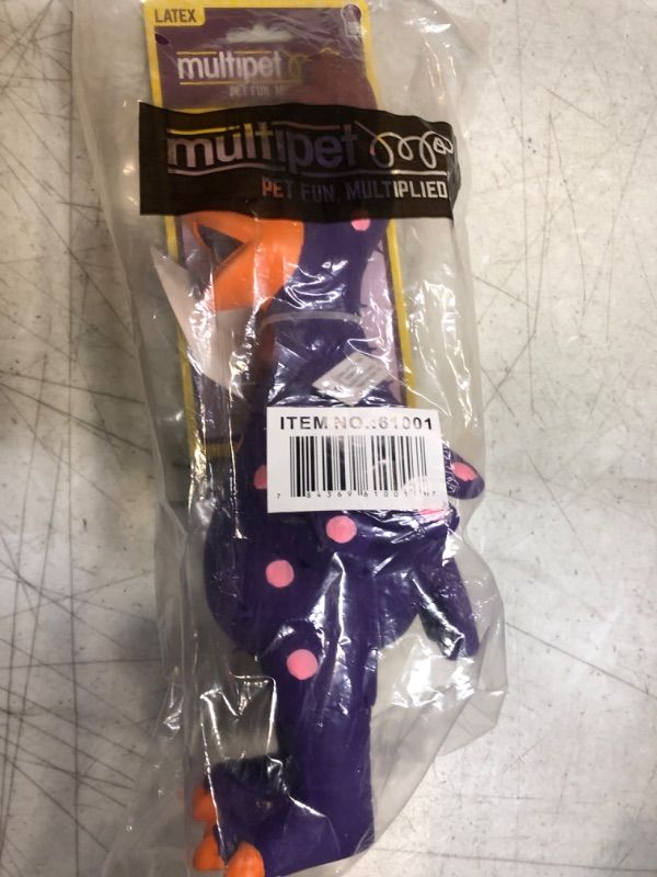 Photo 1 of  11.5-Inch Latex Polka Dot Globken Chicken Dog Toy 