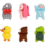 Photo 1 of 2Pack Tiny  Seninda 6pcs Cute Animals Car Accessories Dashboard Ornaments with Adhesive, Decoration for Home and Office, Lovely Gifts for Friends