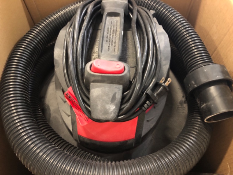 Photo 2 of Shop-Vac 12-Gallons 6-HP Corded Wet/Dry Shop Vacuum with Accessories Included