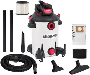 Photo 1 of Shop-Vac 12-Gallons 6-HP Corded Wet/Dry Shop Vacuum with Accessories Included