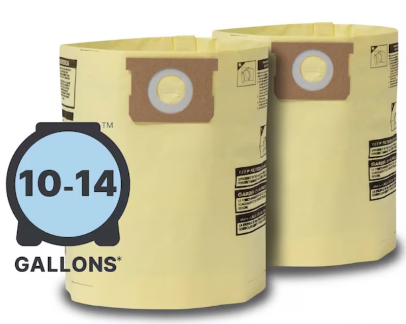 Photo 1 of Shop-Vac 2-Pack 14-Gallons Dry Collection Bag