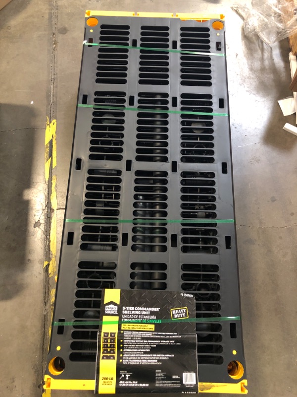 Photo 2 of Commander 20-in D x 48-in W x 72-in H 5-Tier Plastic Utility Shelving Unit