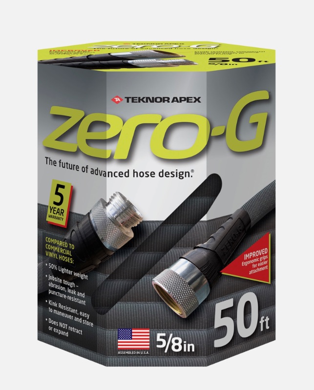 Photo 1 of Zero-G Teknor Apex 5/8-in x 50-ft Premium-Duty Kink Free Woven Gray Hose