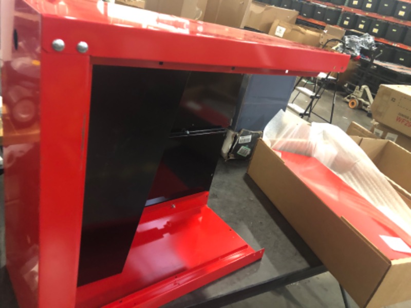 Photo 1 of CRAFTSMAN Steel Wall-mounted Garage Cabinet in Red (28-in W x 28-in H x 12-in D)
