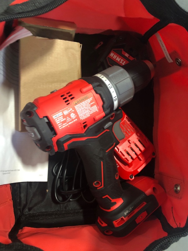 Photo 2 of CRAFTSMAN V20 RP 20-volt Max 1/2-in Brushless Cordless Drill (2-Batteries Included, Charger Included and Soft Bag included)