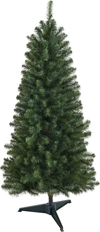 Photo 1 of 5 Feet Unlit Christmas Tree,Artificial Everett Pine Christmas Tree with 424 Branch Tips and 32 Inch Girth?Includes Stand
