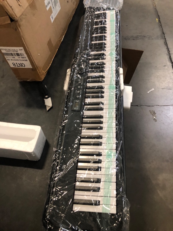 Photo 2 of Digital Piano 88 Key with Semi-Weighted Keys, Full-Size 88 Key Keyboard Piano for Beginner, with Power Adapter, Sustain Pedal, Bluetooth, MIDI, for at Home/Stage