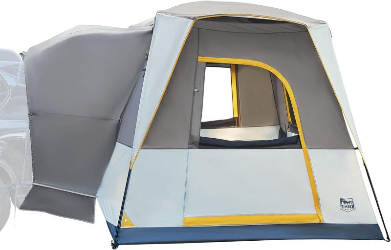 Photo 1 of TIMBER RIDGE 5 Person SUV Tent with Movie Screen Weather Resistant Portable for Car SUV Van Camping, Includes Rainfly and Storage Bag, 10' W X 8' L X 7.1' H