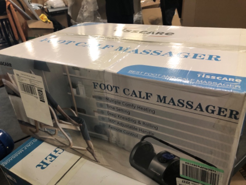 Photo 3 of TISSCARE Shiatsu Massage Foot Massager Machine - Improves Blood Flow Circulation, Deep Kneading & Tissue with Heat/Remote, Neuropathy, Plantar Fasciitis, Diabetics, Pain Relief