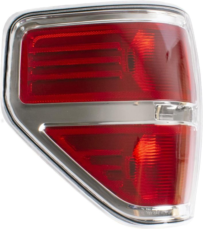 Photo 1 of Compatible With 2009 2010 2011 2012 2013 2014 Ford F150 F-150 Left&right Driver Side Tail Light Housing - Chrome trim