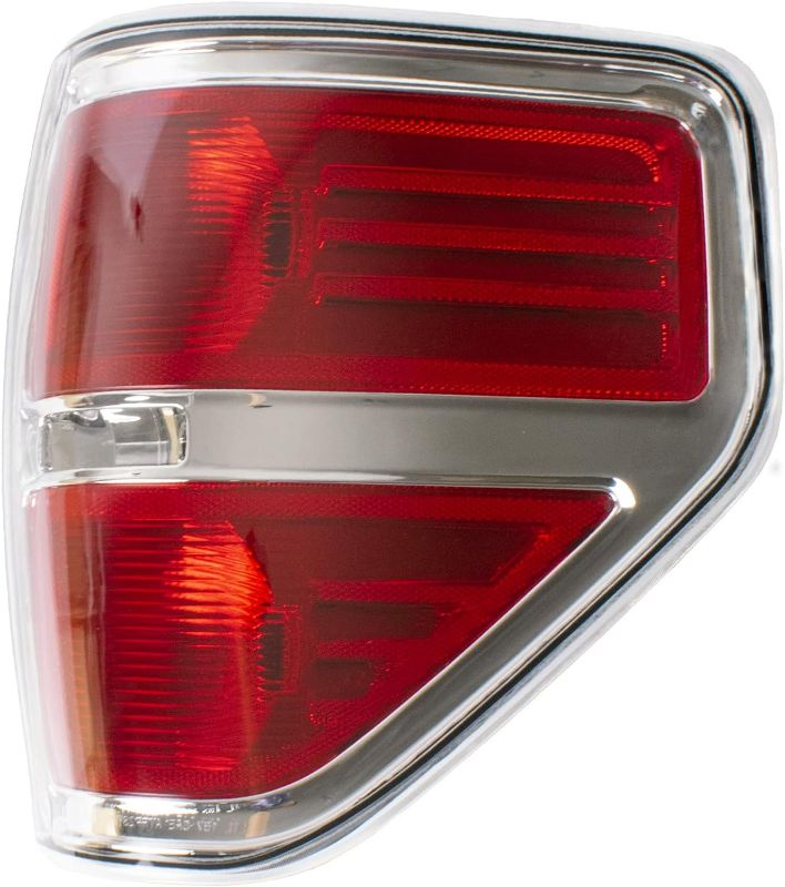 Photo 2 of Compatible With 2009 2010 2011 2012 2013 2014 Ford F150 F-150 Left&right Driver Side Tail Light Housing - Chrome trim