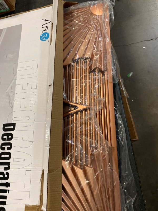 Photo 1 of Art3d Drop Ceiling Tiles 24x24 in Bronze (12-Pack, 48 Sq.ft), 3D Wainscoting Panels Glue Up 2x2 24"x24" Bronze 12