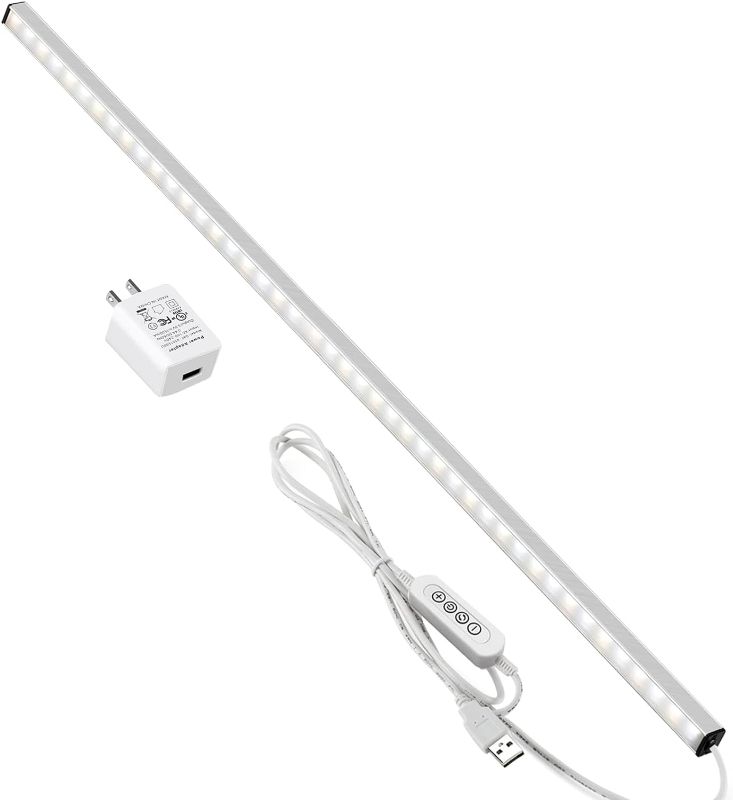 Photo 1 of ASOKO Kitchen Lights Under Cabinet, Slim Led Light Bar with Memory Function, 3 Color Temperature Dimmable USB Under Desk Light for Closet/Room/Shelf/Counter/Cupboard (2700K/4000K/6500K)-UNO-DG