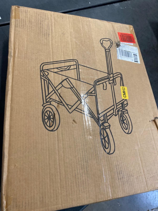 Photo 1 of Collapsible Folding Wagon,Heavy Duty Utility Beach Wagon Cart,Outdoor Camping Wagon