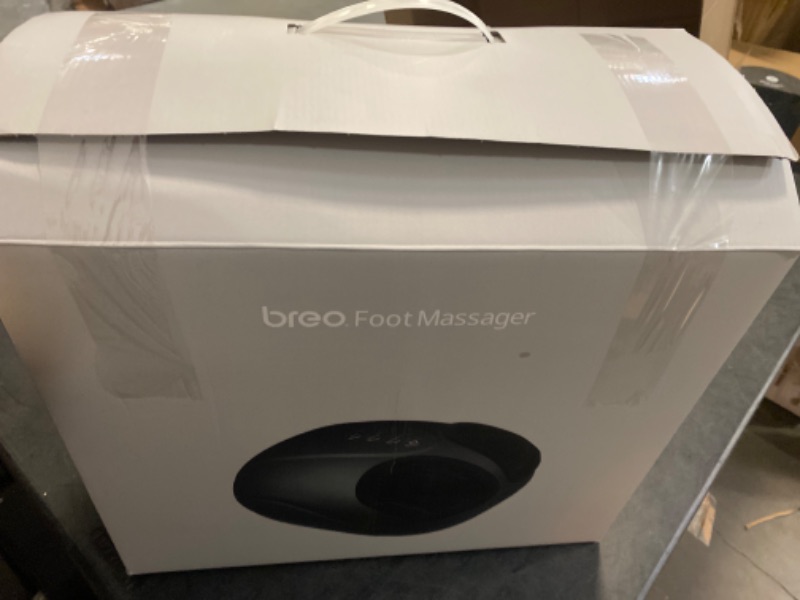 Photo 3 of Breo Foot Massager Machine with Heat, Shiatsu Deep Tissue Kneading, Rolling Massage for Relief, Fits Feet Up to Men Size 12 1 Count (Pack of 1)