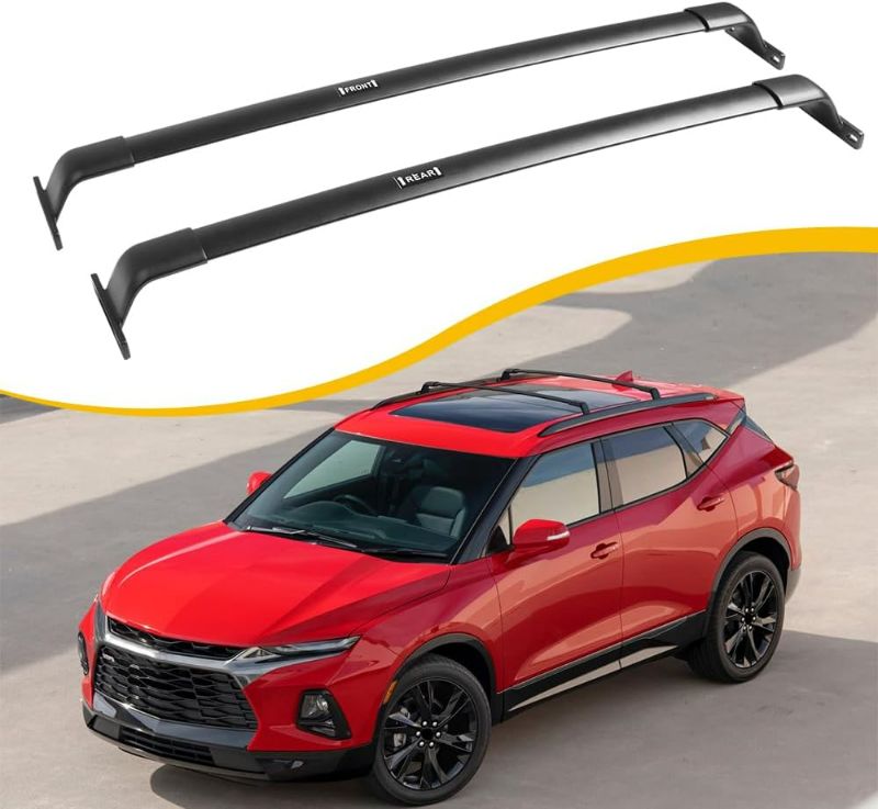 Photo 1 of 220lbs Cross Bar Roof Rack Fit for Chevrolet Chevy Blazer 2019-2024 Cargo Carrier Crossbar Rooftop Accessories (with Side Roof Rails)