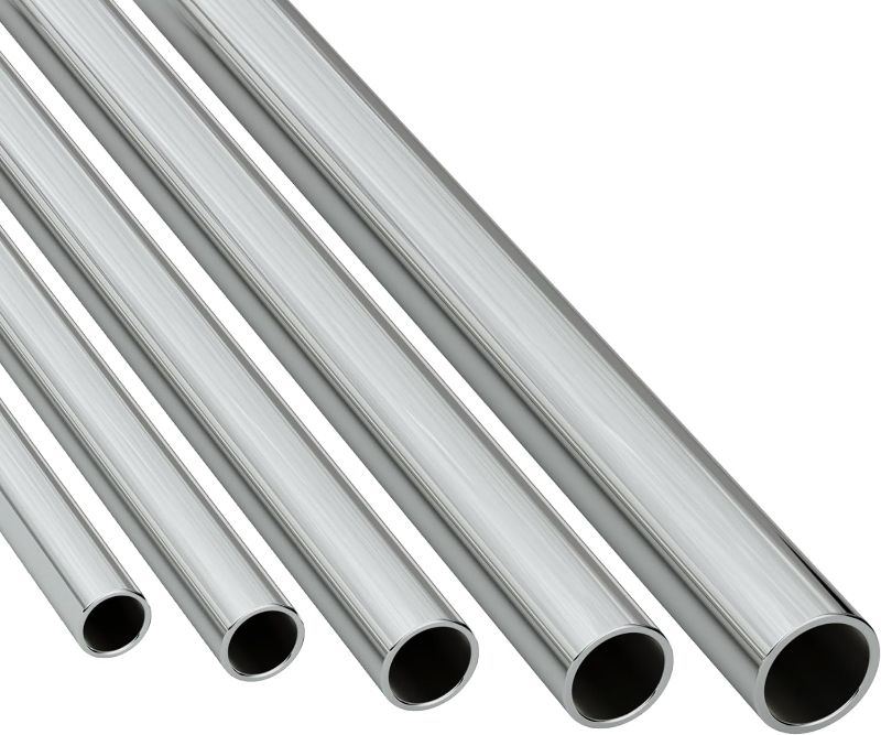 Photo 1 of Aircraft-Grade 7075 Aluminum Tubes, 5 Different Tubes per Set, 300mm Length, Corrosion Resistance, Lightweight, Seamless, Smooth