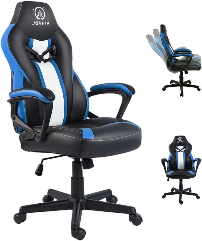 Photo 1 of Gaming Chair, Gamer Chair for Adults Teens Silla Gamer Computer Chair Racing Ergonomic PC Office Chair ?Blue?