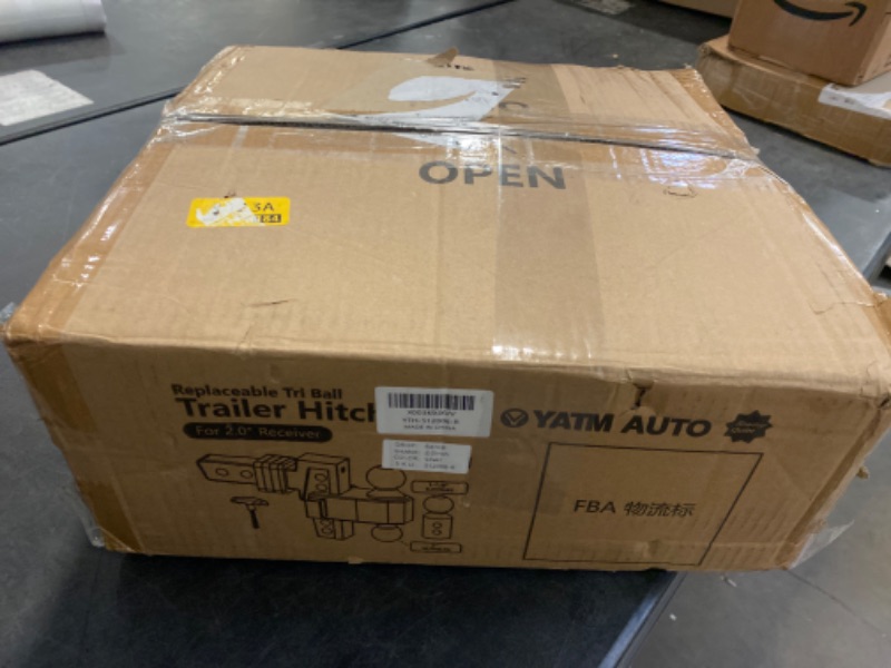 Photo 1 of Adjustable Trailer Hitch Replaceable Tri Balls (1-7/8", 2", 2-5/16"), Fits 2 Inch Receiver, 6-Inch Drop/Rise Aluminum Drop Hitch, 12500LBS, Silver Tow Hitch with Double Anti-Theft Pins Locks
