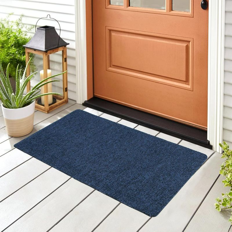 Photo 1 of Front Door Mat Indoor Outdoor Entrance,17" x 30" Low Profile Entry Rugs,Absorbent Door Mats and Muddy Doormats for Entryway,Kitchen,Patio
