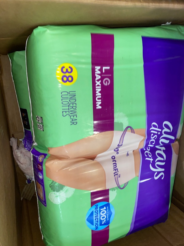 Photo 2 of Always Discreet Adult Underwear Pull On Large Disposable Heavy Absorbency, 03700088757 - Case of 51
