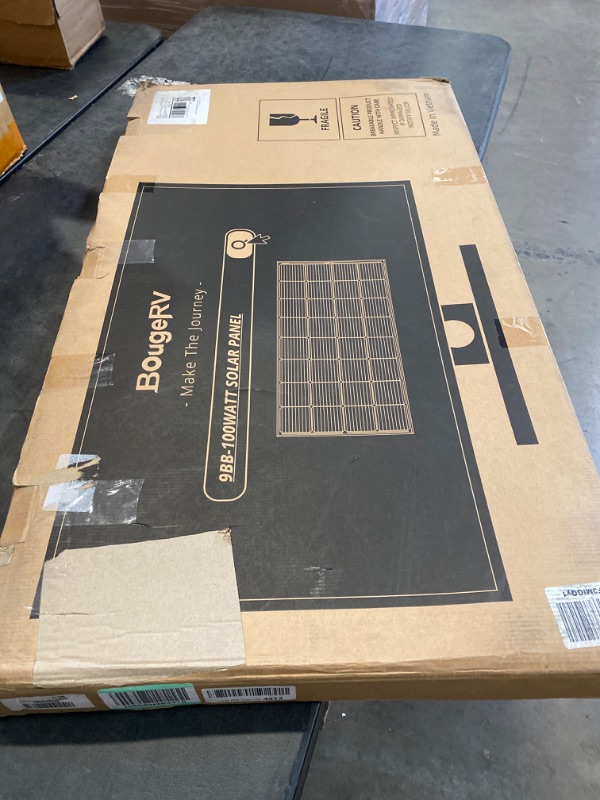 Photo 3 of BougeRV 9BB 100 Watts Mono Solar Panel,21.9% High Efficiency Half-Cut Cells Monocrystalline Technology Work with 12 Volts Charger for RV Camping Home Boat Marine Off-Grid. 100W 9BB