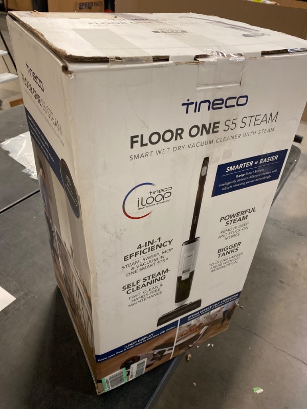 Photo 3 of Tineco FLOOR ONE S5 Steam Cleaner Wet Dry Vacuum All-in-one, Hardwood Floor Cleaner Great for Sticky Messes, Smart Steam Mop for Hard Floors with Digital Display and Long Run Time
