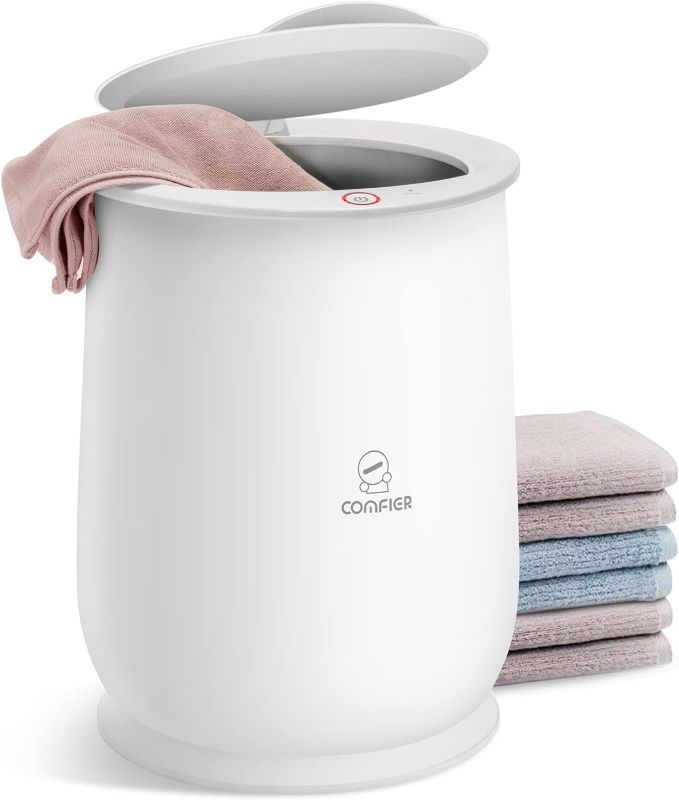 Photo 1 of COMFIER Towel Warmer Bucket,Gifts for Mom,Dad,Him,Her,Large Towel Warmers for Bathroom,Hot Towel Heater,Hot Towels in 10 Minutes,Auto Shut Off,Fits up to 2 Oversize Towels,Bathrobes,Blanket
