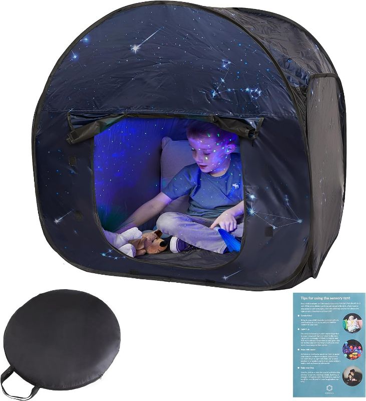 Photo 1 of Sensory Tent | Calm Corner for Children to Play and Relax | Sensory Corner | Helps with Autism, SPD, Anxiety & Improve Focus | Black Out Sensory Tents for Autistic Children | Small
