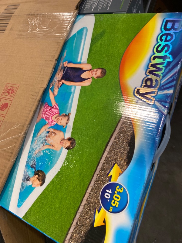 Photo 2 of Inflatable Swimming Pool – 120" x 72" x 18" Sturdy and Safe for Kids and Adults – Thickened Resistant Material and Inflator Included – Perfect for Family Lounging or as a Ball Pit
