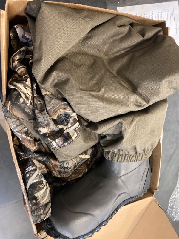 Photo 3 of 8 Fans Breathable Hunting Waders,1000G Insulation Boots with Removable Insulated Liner for Duck Hunting (Realtree Max5, Size 14 