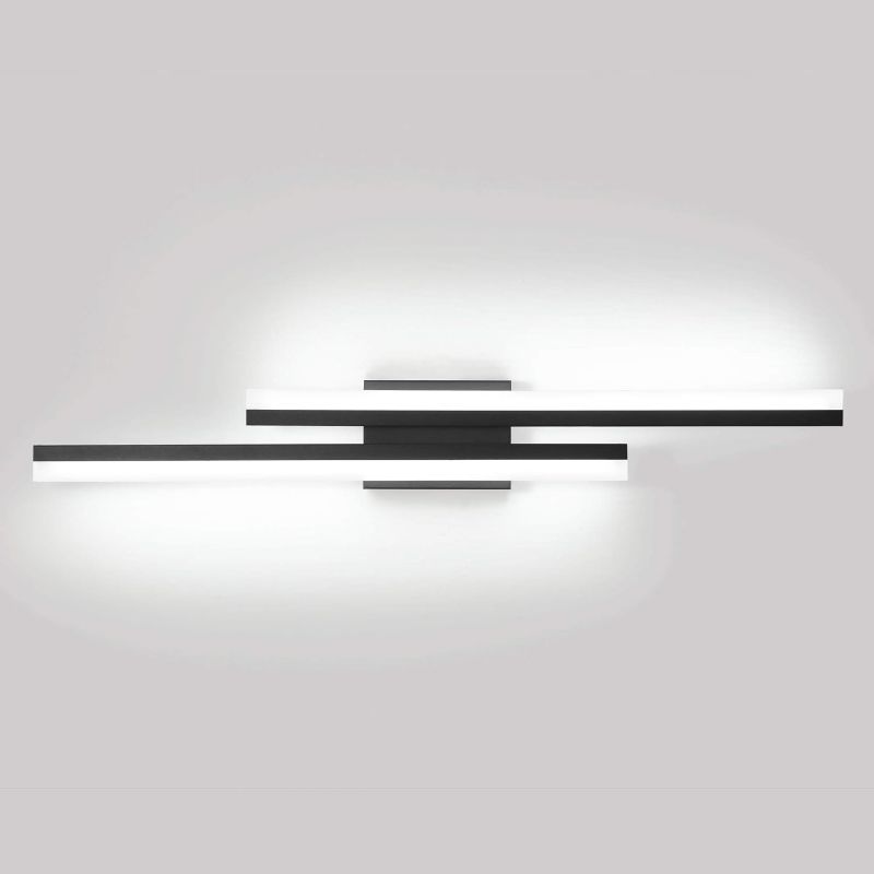 Photo 1 of PRESDE 32in Dimmable Modern Black LED Vanity Light Fixtures for Bathroom Over Mirror Lighting (Cold White 6000K)

