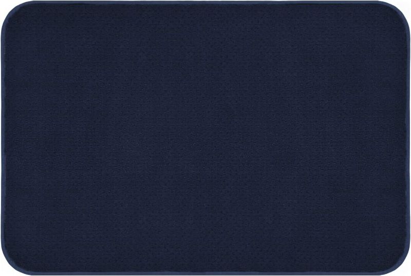 Photo 1 of House, Home and More Skid-Resistant Carpet Indoor Area Rug Floor Mat - Navy Blue - 2 Feet X 3 Feet

