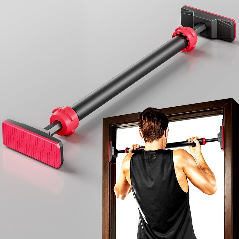 Photo 1 of FitBeast Pull Up Bar for Doorway, Strength Training Pullup Bar with No Screws, Chin Up Bar with Adjustable Width Locking Mechanism, Doorway Pull Up Bar Max Load 600lbs for Home Gym Upper Body Workout
