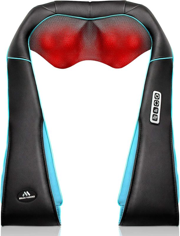 Photo 1 of MagicMakers Neck Massager with Heat - Electric Shiatsu Deep Kneading Back Massage for Neck Pain, Shoulder, Waist, Relax Gift for Her/Him/Women/Men/Dad/Mom/Christmas/Mothers Day/Fathers Gifts
