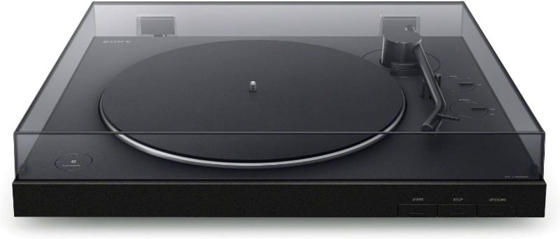 Photo 1 of Sony PS-LX310BT Belt Drive Turntable: Fully Automatic Wireless Vinyl Record Player with Bluetooth and USB Output Black
