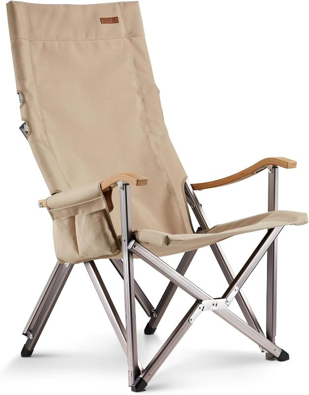 Photo 1 of ICECO Hi1600 Folding Camping Chairs for Outside, High-Back Heavy Duty Camping Chair for Adults, Portable Chairs with Shoulder Strap for Outside, Patio, Living Room, 600 LBS, 10 Year Warranty
