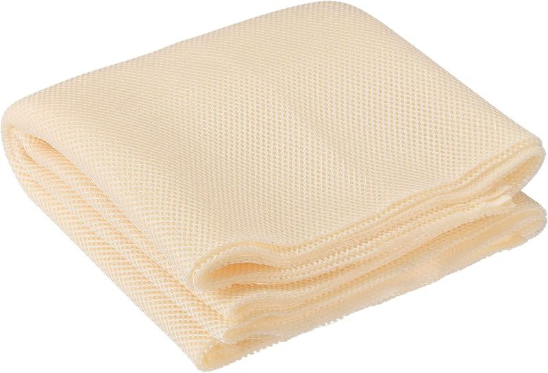 Photo 1 of uxcell 2Pcs Beige Speaker Mesh Grill Cloth (not Cane Webbing) Stereo Box Fabric Dustproof Cloth 
