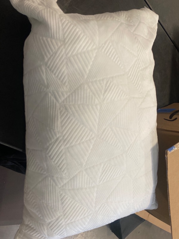 Photo 2 of **Please Read Cleark Comments** Cooling Pillow Standard, Shredded Memory Foam Pillow for Hot Sleepers, Adjustable Bed Pillows Perfect for Back Pain, Stomach, Neck & Side Sleepers with Removable Cover, 20”x26”
